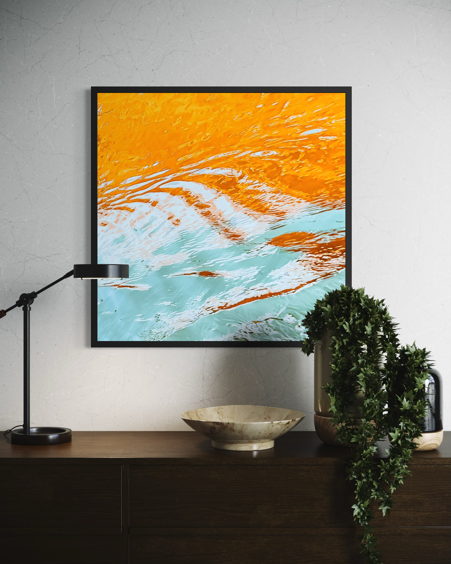 Autumn Foliage Over River