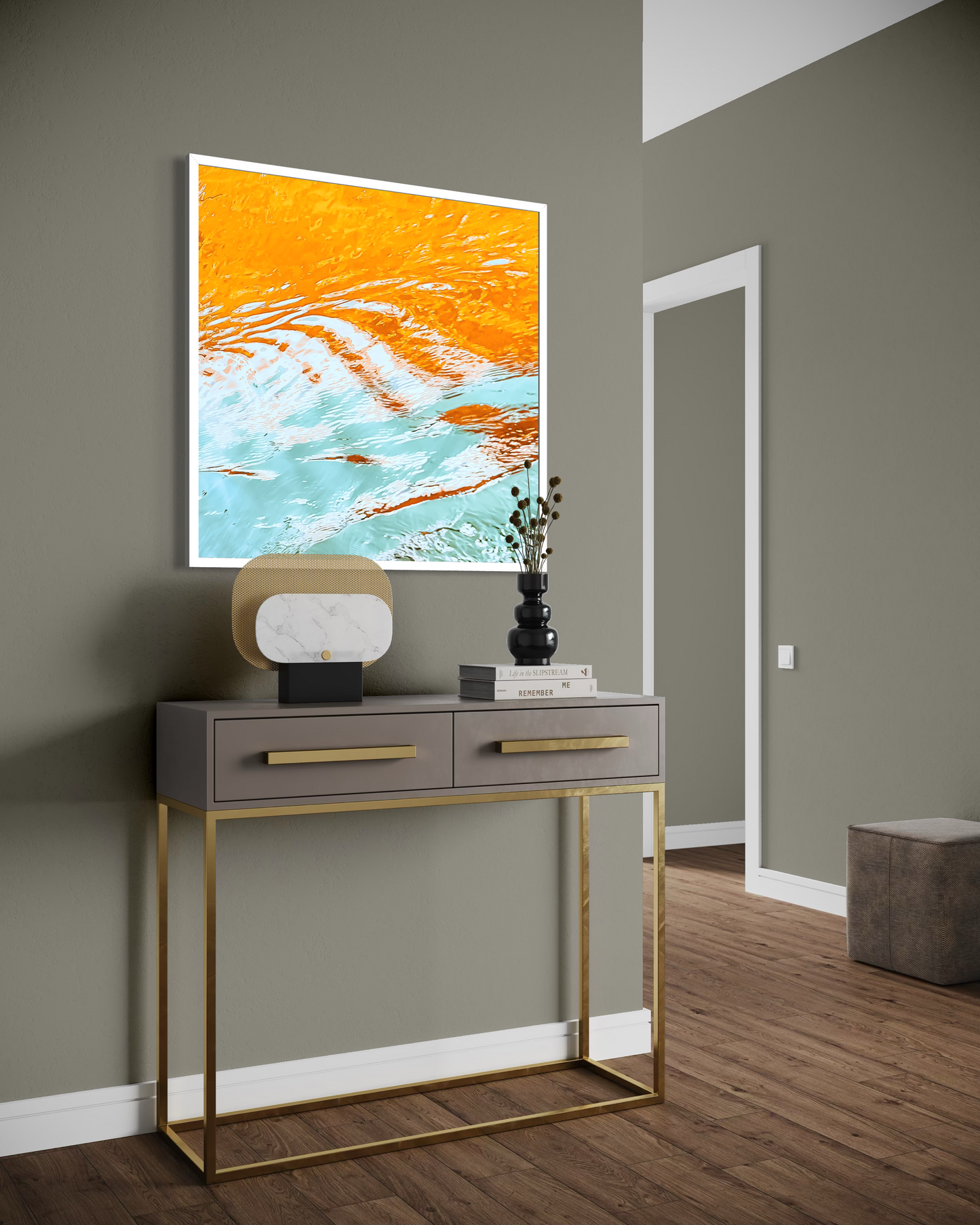 Autumn Foliage Over River